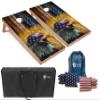 Tailgating Pros Cornhole Boards - 4'x2' Lightweight Cornhole Game- Includes Carrying Case, Set of 8 Corn Hole Bags & Tote view 1