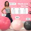 Greater Goods Yoga Ball 75cm Anti-Burst Exercise Ball for Pilates, Stability, Pregnancy & Workouts, Includes Pump, Pink view 3