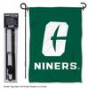 Charlotte 49ers Garden Flag with Pole Stand Holder view 2