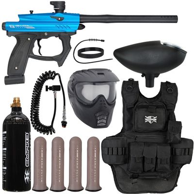 Action Village HK Army SABR Heavy Gunner Paintball Gun Package Kit (Dust Blue/Black)