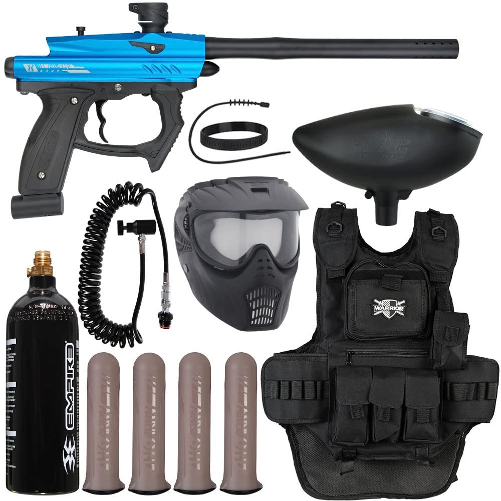 Action Village HK Army SABR Heavy Gunner Paintball Gun Package Kit (Dust Blue/Black)