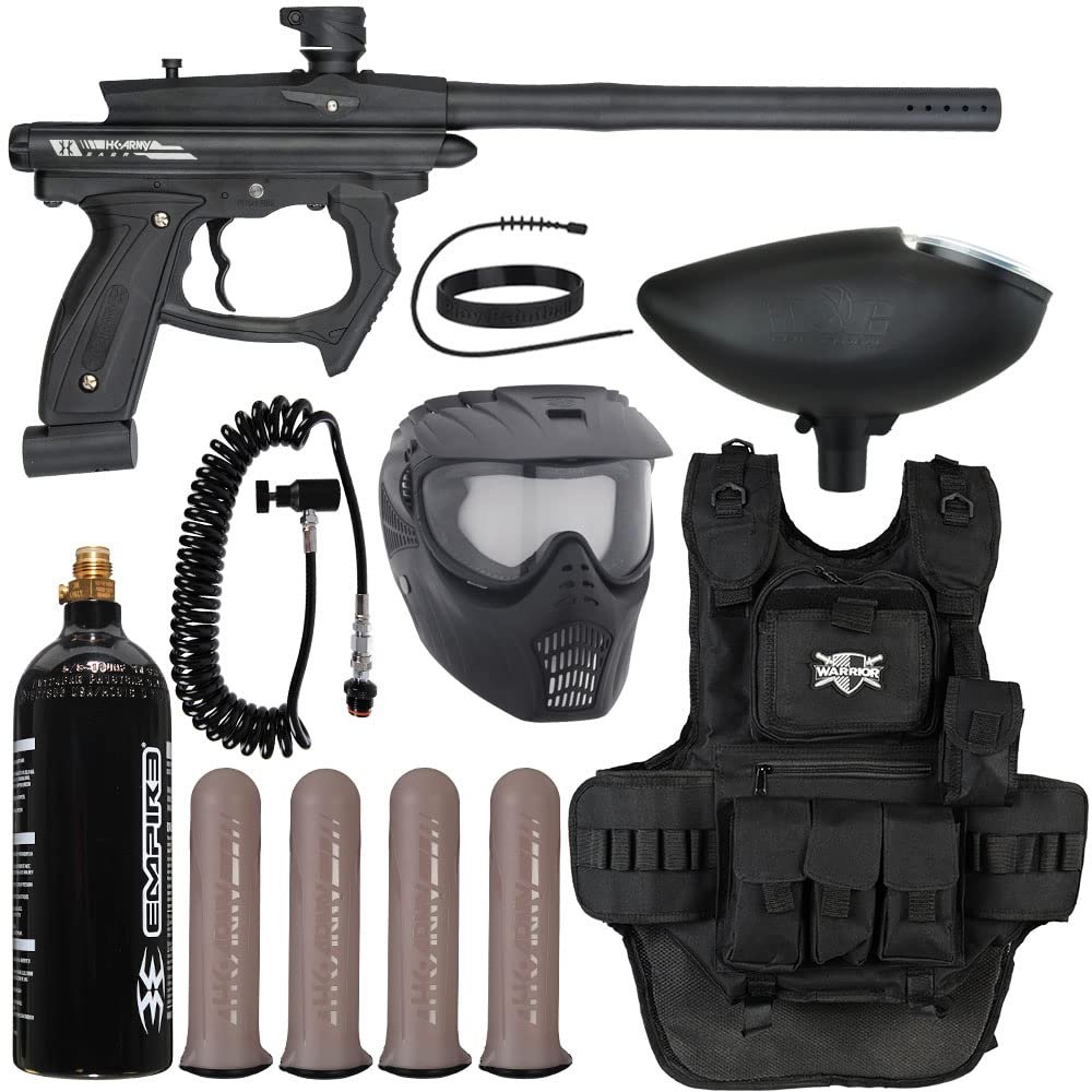 Action Village HK Army SABR Heavy Gunner Paintball Gun Package Kit (Dust Black/Black)