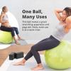 Greater Goods Yoga Ball 75cm Anti-Burst Exercise Ball for Pilates, Stability, Pregnancy & Workouts, Includes Pump, Avocado Green view 2