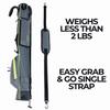 Izzo Golf Sunday Stand Bags - Lightweight Golf Stand Bag Sunday Bag ,Grey/Lime view 3
