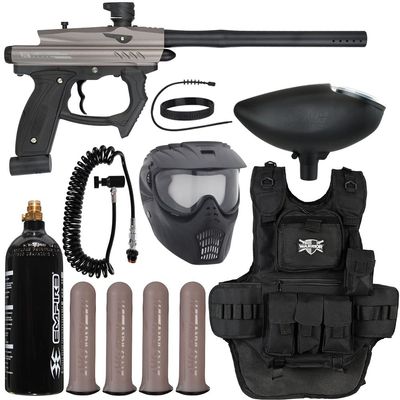 Action Village HK Army SABR Heavy Gunner Paintball Gun Package Kit (Dust Pewter/Black)
