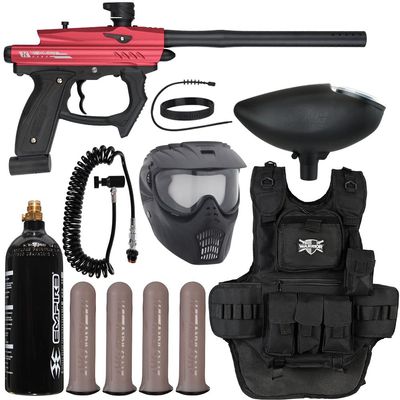 Action Village HK Army SABR Heavy Gunner Paintball Gun Package Kit (Dust Red/Black)