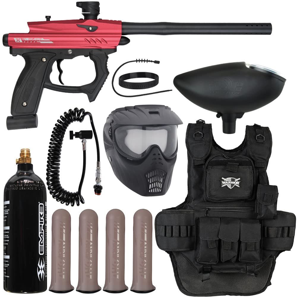 Action Village HK Army SABR Heavy Gunner Paintball Gun Package Kit (Dust Red/Black)