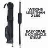 Izzo Golf Sunday Stand Bags - Lightweight Golf Stand Bag Sunday Bag, Black/Grey view 3
