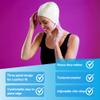 Sporti Bubble Swim Cap with Chin Strap (Red) view 3