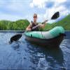 Bestway Hydro-Force Ventura Elite X1 Inflatable Kayak Set (9'2" x 34") | Fits 1 Person | Includes Kayak, Aluminum Paddle, Hand Pump, 2 Fins, Seat, Gear Bag, Carry Bag and Repair Patch Kit view 2
