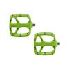 ONOFF Resin Bike Pedals for MTB, Downhill, Enduro, Freeride, All Mountain | Lightweight w/Mud Shedding Features | Strong Plastic & Nylon Construction, Green view 1