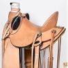 HILASON Western Horse Wade Saddle American Leather Ranch Roping Tan | Hand Tooled & for Horses view 4