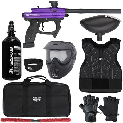 Action Village HK Army SABR Level 1 Protector Paintball Gun Package Kit (Glove Size: Small/Medium, Dust Purple/Black)