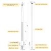 ASKA L2 2-Piece Pool Cue Stick, 58-inches Hard Rock Canadian Maple, 13mm Hard Tip (20-Ounce, White) view 4