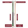 ASKA L2 2-Piece Pool Cue Stick, 58-inches Hard Rock Canadian Maple, 13mm Hard Tip (21-Ounce, Green) view 4