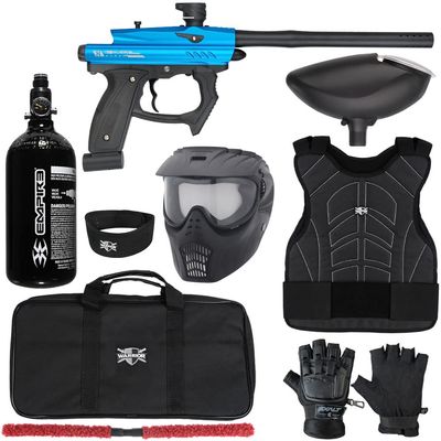 Action Village HK Army SABR Level 1 Protector Paintball Gun Package Kit (Glove Size: Small/Medium, Dust Blue/Black)