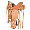 HILASON Western Horse Wade Saddle American Leather Ranch Roping | Hand Tooled & for Horses view 1