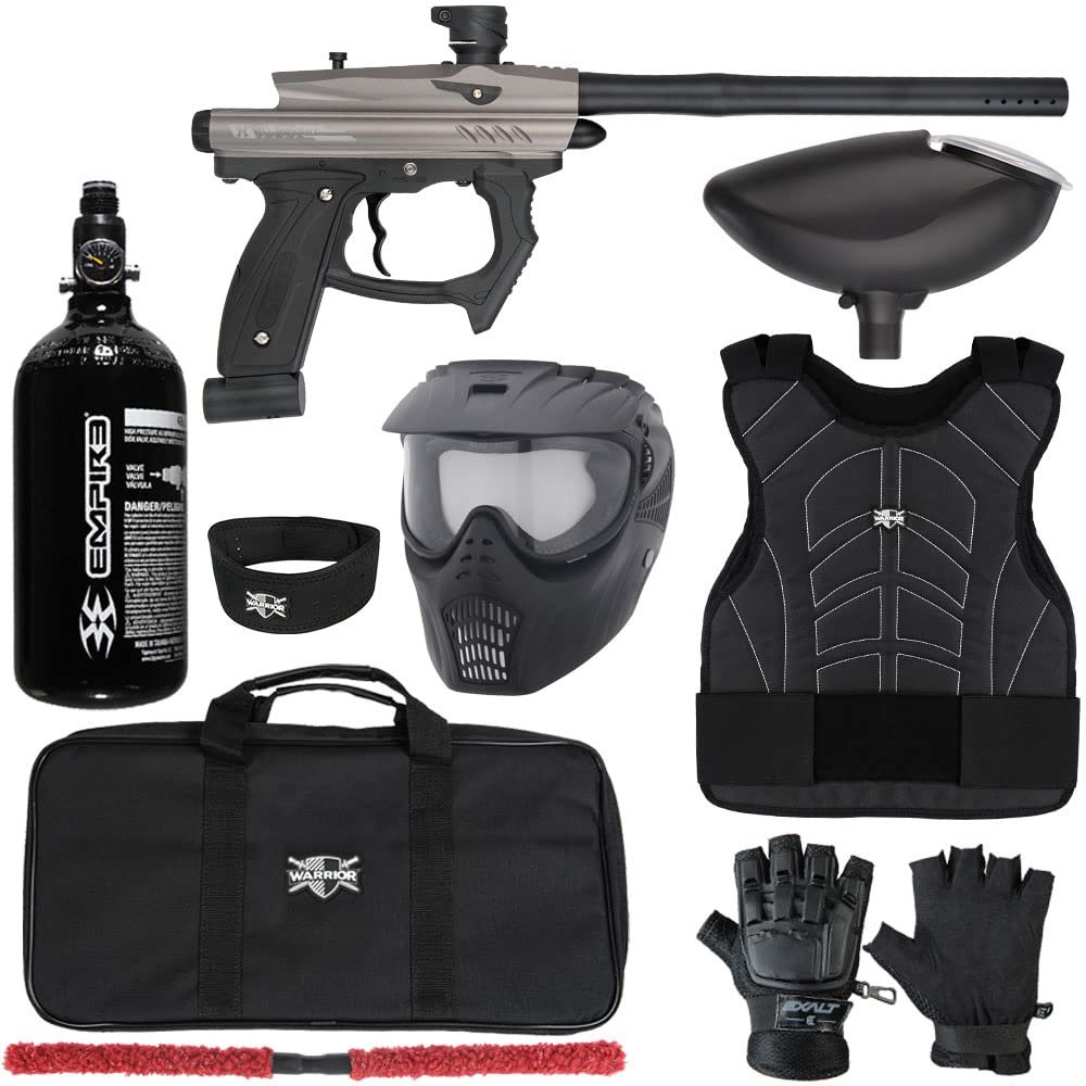 Action Village HK Army SABR Level 1 Protector Paintball Gun Package Kit (Glove Size: Large/X-Large, Dust Pewter/Black)