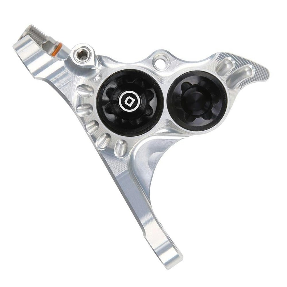 Hope Technology RX4+ Caliper Complete FMF+20 DOT Road Gravel Brake Calipers (Silver)