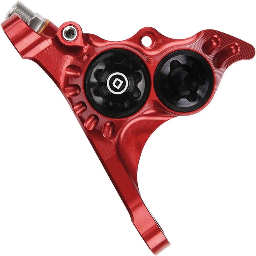 Hope Technology RX4+ Caliper Complete FMF+20 DOT Road Gravel Brake Calipers (Red)