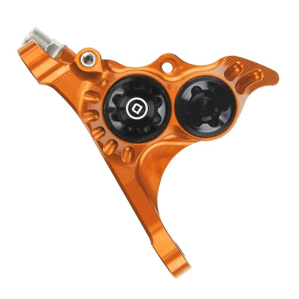 Hope Technology RX4+ Caliper Complete FMF+20 DOT Road Gravel Brake Calipers (Orange)