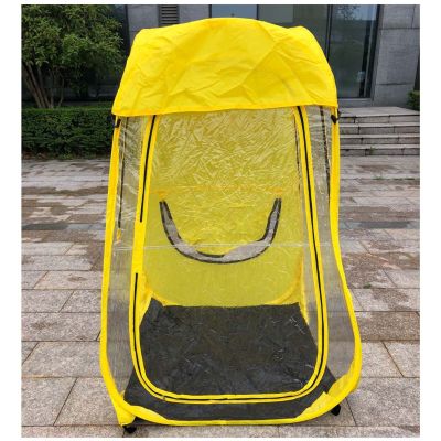 HEBEHO Pod All Weather Sports Tent, Outdoor Instant Pop Up Shelter for 1-2 People, Bubble Tent, Protection from Cold, Wind and Rain for Sports, with Compact Bag (Color : Yellow)