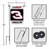 Dale Earnhardt Garden Flag and Flagpole Mount view 3