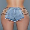 Sexy Lots Of Love Denim Shorts view 3