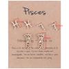 3 Pairs 12 Constellation Zodiac Sign Stud Earrings Star Astrology Horoscope Wish Card for Women Birthday Anniversary Friendship Jewelry-Pisces view 2