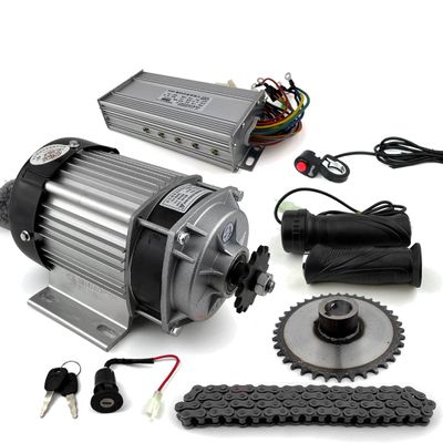 Fixed Chainwheel 48V 500W Bike Wagon Motor Kit High Torque Low Speed Can Carry 250kg Go Reverse for Trike Handcart(Normal Handle kit)