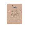3 Pairs 12 Constellation Zodiac Sign Stud Earrings Star Astrology Horoscope Wish Card for Women Birthday Anniversary Friendship Jewelry-Leo view 1