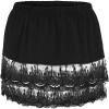 Shirt Extender for Women Plus Size - Adjustable Layering Lace Extender (2XL, Black) view 1