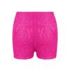LiiYii Kids Boys Girls Solid Color Hot Pants Gymnastic Dance Shorts Boyshorts Lace Style Active Bottoms Hot Pink 2-6 Years view 2