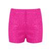 LiiYii Kids Boys Girls Solid Color Hot Pants Gymnastic Dance Shorts Boyshorts Lace Style Active Bottoms Hot Pink 7-10 Years view 1