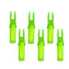 50 Pack Archery Arrow Nock ID 6.2mm/.244" Plastic Insert Arrow Nocks Tail for DIY Archery Hunting Shooting Arrows (Transparent Green) view 2