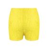 LiiYii Kids Boys Girls Solid Color Hot Pants Gymnastic Dance Shorts Boyshorts Lace Style Active Bottoms Yellow 2-6 Years view 2