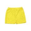 LiiYii Kids Boys Girls Solid Color Hot Pants Gymnastic Dance Shorts Boyshorts Lace Style Active Bottoms Yellow 2-6 Years view 3