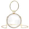 Acrylic Handbag Evening Clutch Bag, Small Round Ball Clear Purse for Women, Transparent Stadium Approved Crossbody Shoulder Bag for School Prom & Concerts (Not Compatible with Phone) view 1