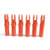 50 Pack Archery Arrow Nock ID 6.2mm/.244" Plastic Insert Arrow Nocks Tail for DIY Archery Hunting Shooting Arrows (Orange) view 2