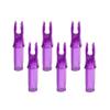 50 Pack Archery Arrow Nock ID 6.2mm/.244" Plastic Insert Arrow Nocks Tail for DIY Archery Hunting Shooting Arrows (Transparent Purple) view 2
