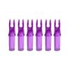 50 Pack Archery Arrow Nock ID 6.2mm/.244" Plastic Insert Arrow Nocks Tail for DIY Archery Hunting Shooting Arrows (Transparent Purple) view 3