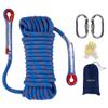 EMEKIAN 14 mm Blue Indoor Outdoor Climbing Rope, 20 M (65 ft) Static Rock Climbing Rope for Escape Rope, Ice Climbing Equipment, Fire Safety Rescue Rope, with Non Slip Gloves view 1
