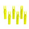 50 Pack Archery Arrow Nock ID 6.2mm/.244" Plastic Insert Arrow Nocks Tail for DIY Archery Hunting Shooting Arrows (Yellow) view 2