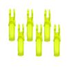 50 Pack Archery Arrow Nock ID 6.2mm/.244" Plastic Insert Arrow Nocks Tail for DIY Archery Hunting Shooting Arrows (Transparent Yellow) view 2