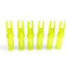 50 Pack Archery Arrow Nock ID 6.2mm/.244" Plastic Insert Arrow Nocks Tail for DIY Archery Hunting Shooting Arrows (Transparent Yellow) view 3