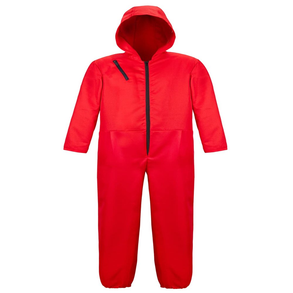 Kranchungel Halloween Costumes for Men: Pilot Costume Men, Prisoner Costume,Red Jumpsuit for Themed Parties Cosplay Lovers 6354 Small