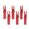 50 Pack Archery Arrow Nock ID 6.2mm/.244" Plastic Insert Arrow Nocks Tail for DIY Archery Hunting Shooting Arrows (red) view 2