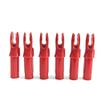 50 Pack Archery Arrow Nock ID 6.2mm/.244" Plastic Insert Arrow Nocks Tail for DIY Archery Hunting Shooting Arrows (red) view 3