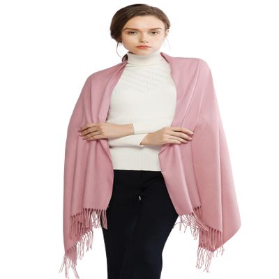 Pashmina Shawl for Women Weddings Wraps for Evening Dresses Pink Scarfs for Winter Warm Large Scarves