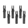 50 Pack Archery Arrow Nock ID 6.2mm/.244" Plastic Insert Arrow Nocks Tail for DIY Archery Hunting Shooting Arrows (Black) view 2